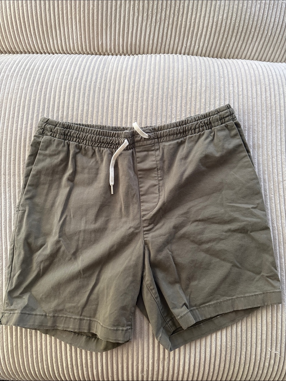 PacSun Olive Green Flat Front Shorts
